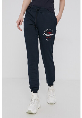Cross Jeans Панталон дамски в тъмносиньо с апликация - Pepit.bg