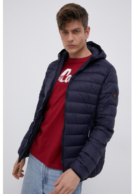 Cross Jeans Яке мъжко в тъмносиньо с преходна изолация - Pepit.bg