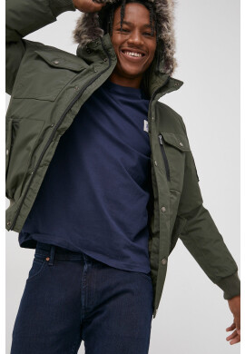 Cross Jeans Яке в зелено със зимна изолация - Pepit.bg