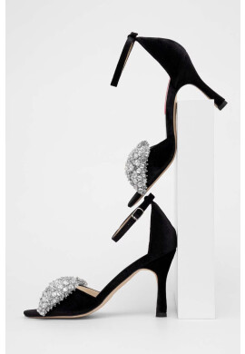 Custommade Сандали Ashley Crystal Bow в черно 999620046 - Pepit.bg