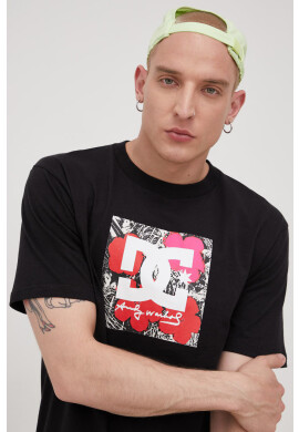 DC Памучна тениска X Andy Warhol в черно с принт - Pepit.bg