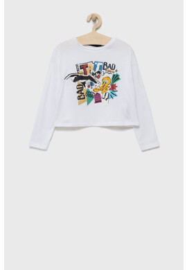 Desigual Детска блуза с дълги ръкави в бяло - Pepit.bg