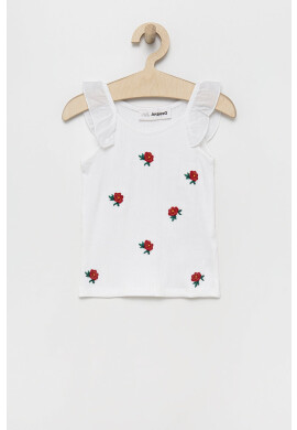 Desigual Детски топ в бяло - Pepit.bg
