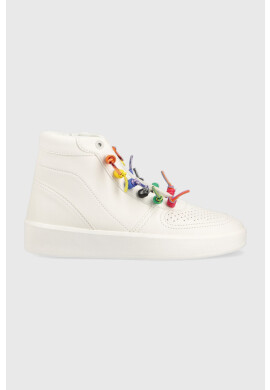 Desigual Маратонки Fancy High Laces в бяло - Pepit.bg