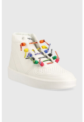 Desigual Маратонки Fancy High Laces в бяло - Pepit.bg