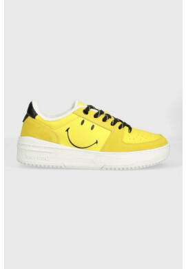 Desigual Маратонки SMILEY в жълто 23SSKA49.8018 - Pepit.bg