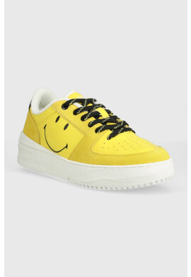 Desigual Маратонки SMILEY в жълто 23SSKA49.8018 - Pepit.bg
