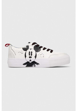 Desigual Маратонки x Disney в бяло 23SSKP29.1000 - Pepit.bg