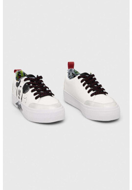 Desigual Маратонки x Disney в бяло 23SSKP29.1000 - Pepit.bg