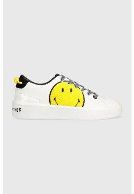 Desigual Маратонки x SMILEY в бяло 23SSKP33.1000 - Pepit.bg