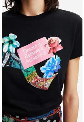 Desigual Тениска в черно - Pepit.bg