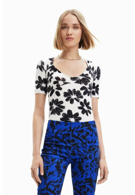 Desigual Тениска в бяло - Pepit.bg