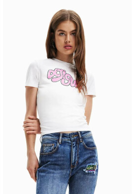 Desigual Тениска в бяло - Pepit.bg