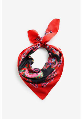 Desigual Тънък шал дамски в розово с десен - Pepit.bg