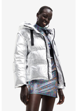 Desigual Яке в сребристо със зимна изолация - Pepit.bg