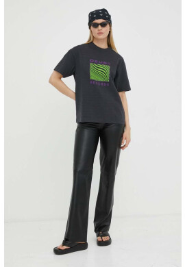 Deus Ex Machina Памучна тениска в черно - Pepit.bg
