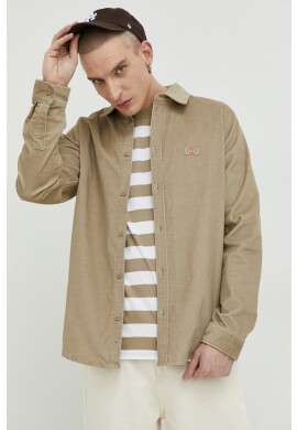 Dickies Джинсова риза в бежово със стандартна кройка с класическа яка - Pepit.bg