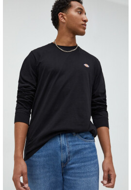 Dickies Памучна блуза с дълги ръкави в черно с принт - Pepit.bg