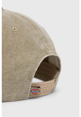 Dickies Памучна шапка с козирка в зелено с апликация - Pepit.bg
