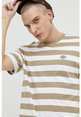 Dickies Памучна тениска в зелено с принт - Pepit.bg