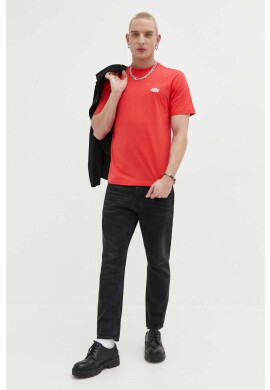 Dickies Памучна тениска в червено с апликация - Pepit.bg