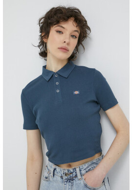 Dickies Памучна тениска с яка - Pepit.bg