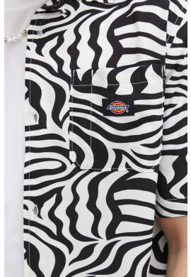 Dickies Риза мъжка в черно със стандартна кройка с класическа яка - Pepit.bg