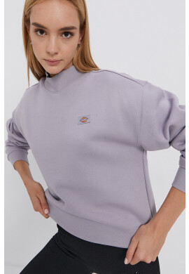 Dickies Суичър дамски в лилаво с изчистен дизайн - Pepit.bg