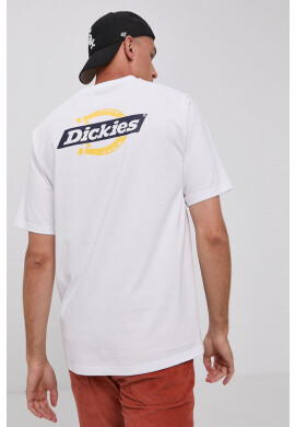 Dickies Тениска мъжка в бяло с принт - Pepit.bg