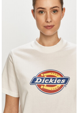 Dickies Тениска в бяло - Pepit.bg