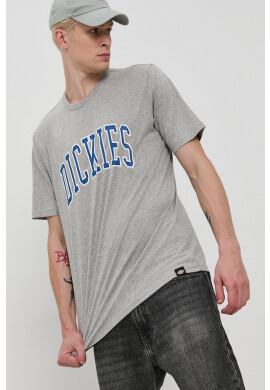 Dickies Тениска мъжка в сиво с принт - Pepit.bg