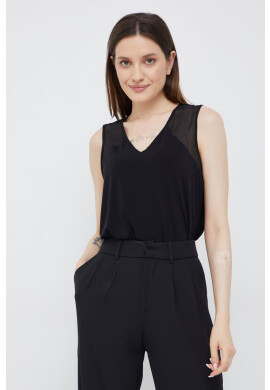 DKNY Блуза в черно с изчистен дизайн - Pepit.bg