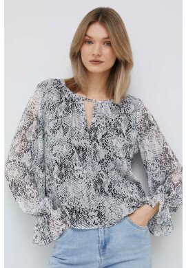 DKNY Блуза в сиво с десен - Pepit.bg