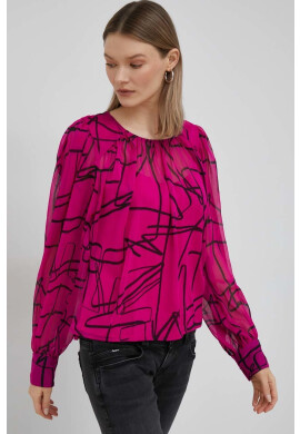 DKNY Блуза в розово с десен - Pepit.bg