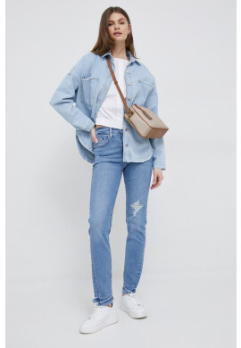 DKNY Блуза в бяло с изчистен дизайн - Pepit.bg