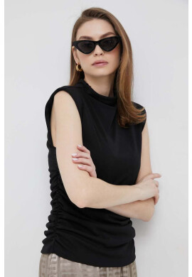 DKNY Блуза в черно с изчистен дизайн - Pepit.bg