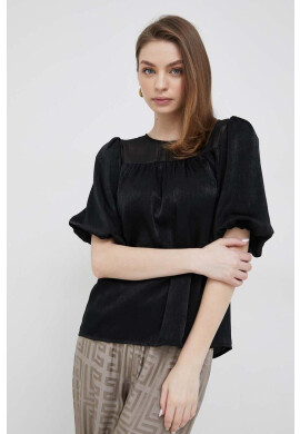 DKNY Блуза в черно с изчистен дизайн - Pepit.bg