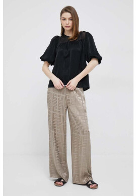 DKNY Блуза в черно с изчистен дизайн - Pepit.bg