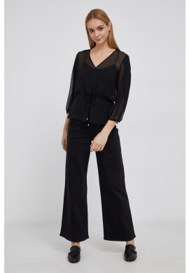 DKNY Блуза дамска в жълто с изчистен дизайн - Pepit.bg