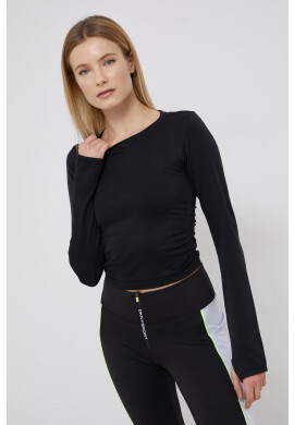 DKNY Блуза с дълги ръкави дамска в черно - Pepit.bg