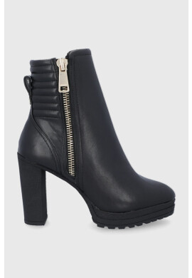 DKNY Боти дамски в черно с висок ток - Pepit.bg