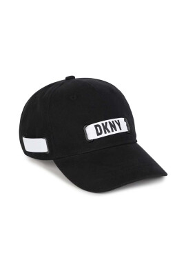 DKNY Детска памучна шапка в черно с апликация - Pepit.bg