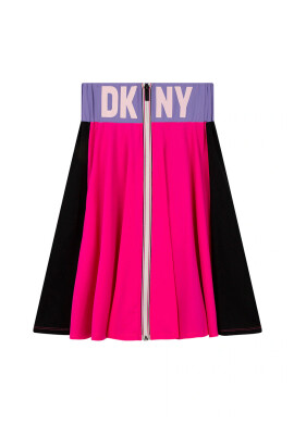DKNY Детска пола в розово къс модел разкроен модел - Pepit.bg