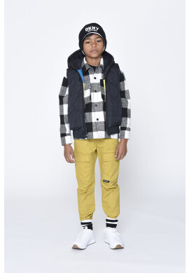 DKNY Детска риза в черно - Pepit.bg