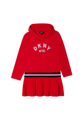 DKNY Детска рокля в тюркоазено къс модел разкроен модел - Pepit.bg