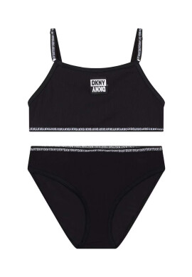 DKNY Детски бански от две части в черно - Pepit.bg