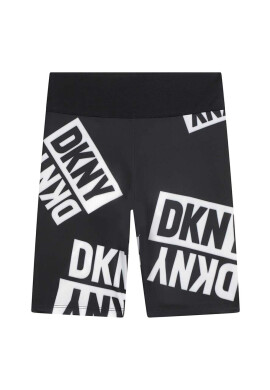 DKNY Детски къси панталони в черно с десен - Pepit.bg