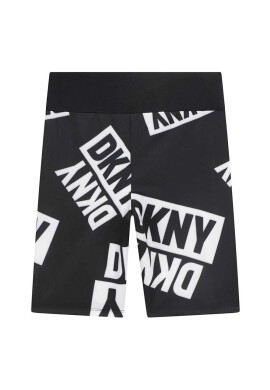 DKNY Детски къси панталони в черно с десен - Pepit.bg