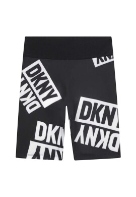 DKNY Детски къси панталони в черно с десен - Pepit.bg
