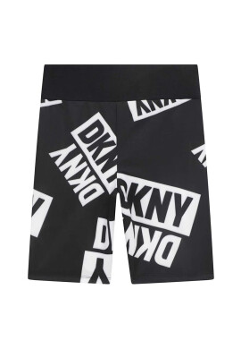 DKNY Детски къси панталони в черно с десен - Pepit.bg